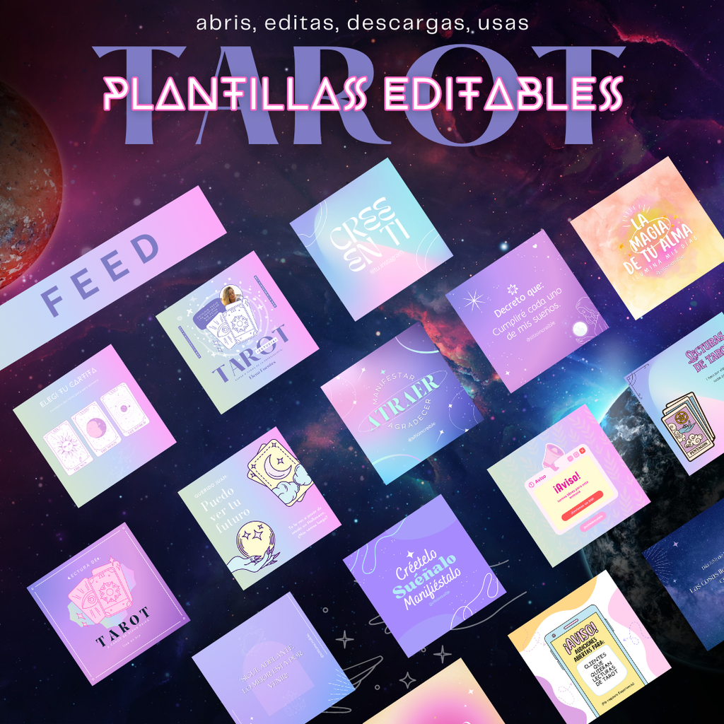 Plantilla EDITABLES TAROT