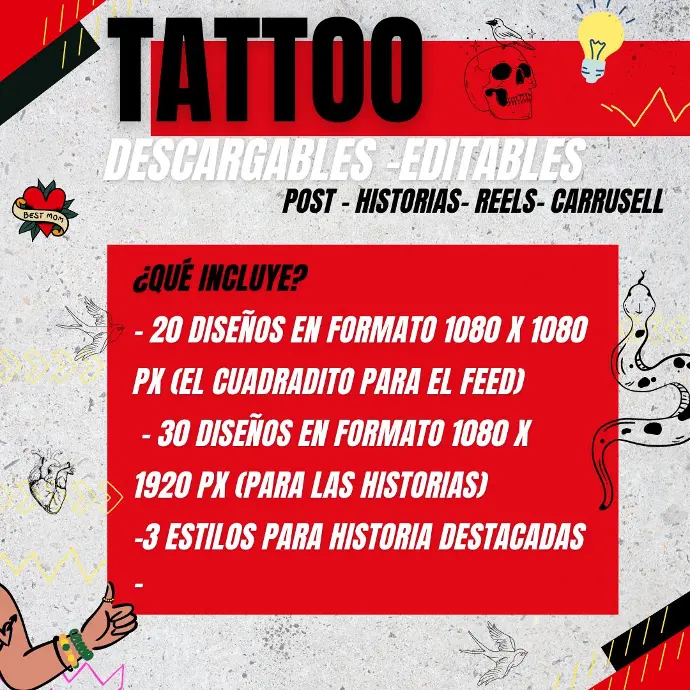 PLANTILLAS EDITABLES-descargables Feed/Historias/Reels